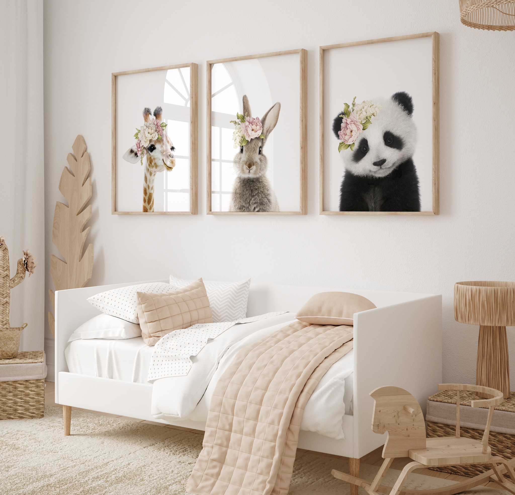 Floral Baby Collection By Lola Peacock  | Gallery Wall Set of 3 Prints Nursery Prints