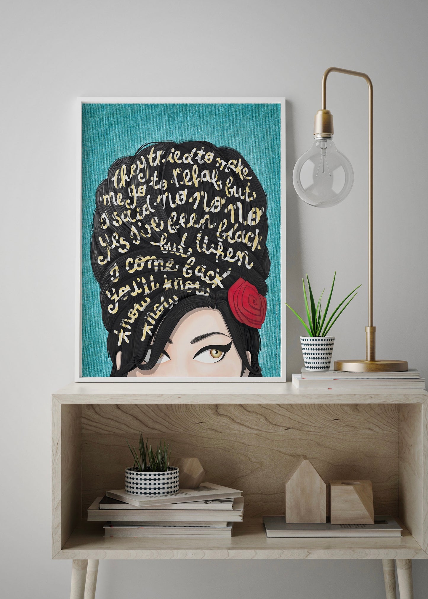 Rehab Amy Winehouse Quote Print By Nour Tohme
