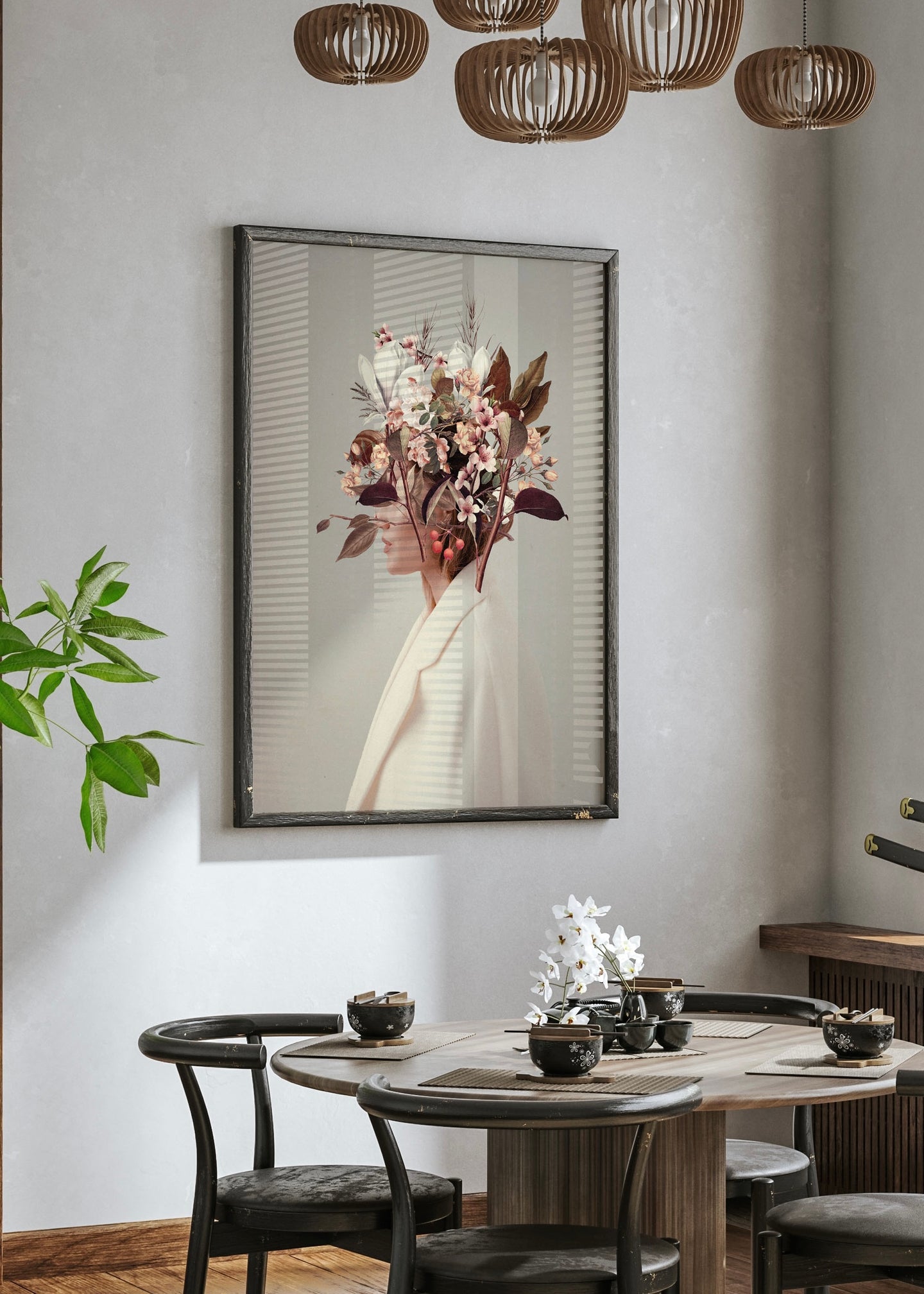 Floral Female Print | I Fell In Love With Fall Because of You By Frank Moth