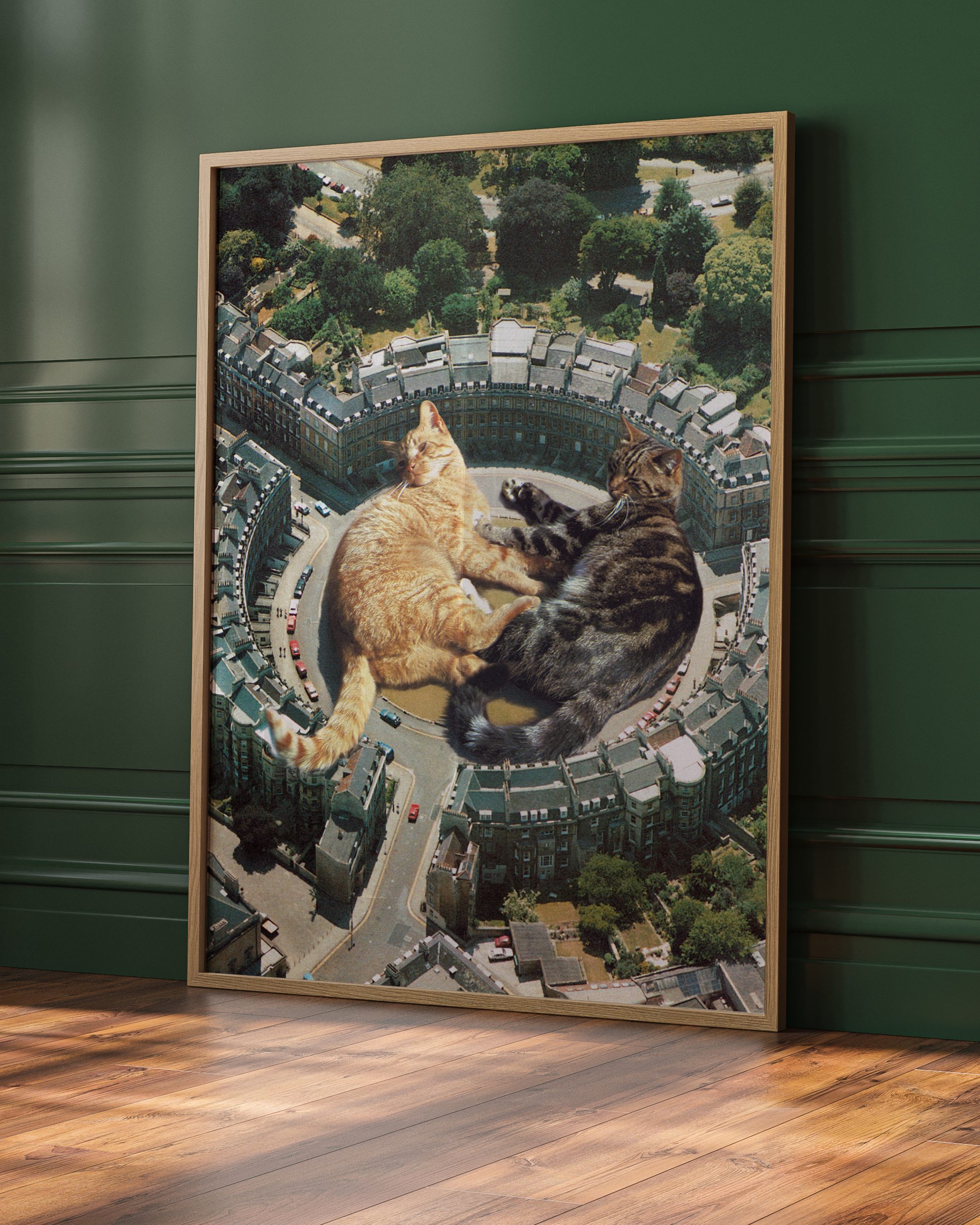 Lazy Cats Roundabout | Surreal Art Print | By Vertigo Artography