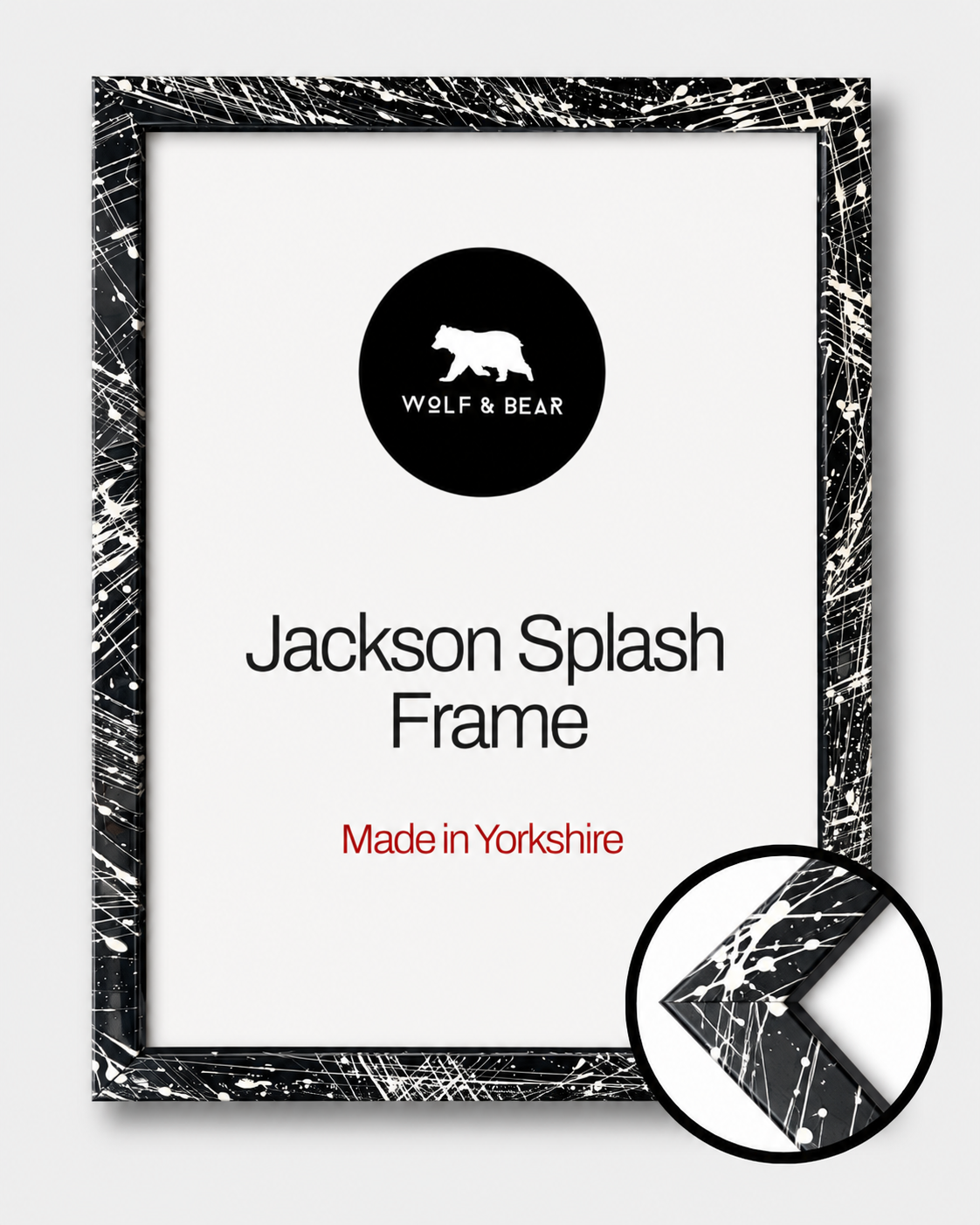 Black Jackson Art Splash Frame ( 10 Day Turnaround)