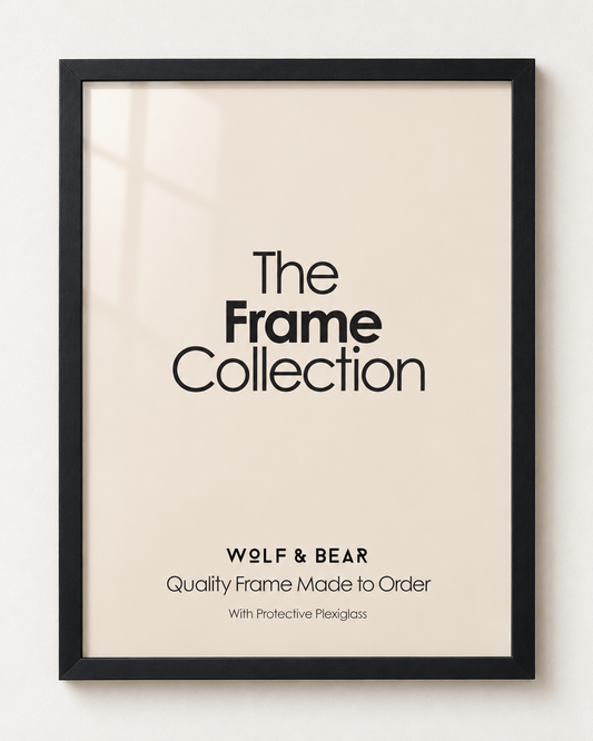 Solid Wood Smooth Black Frame