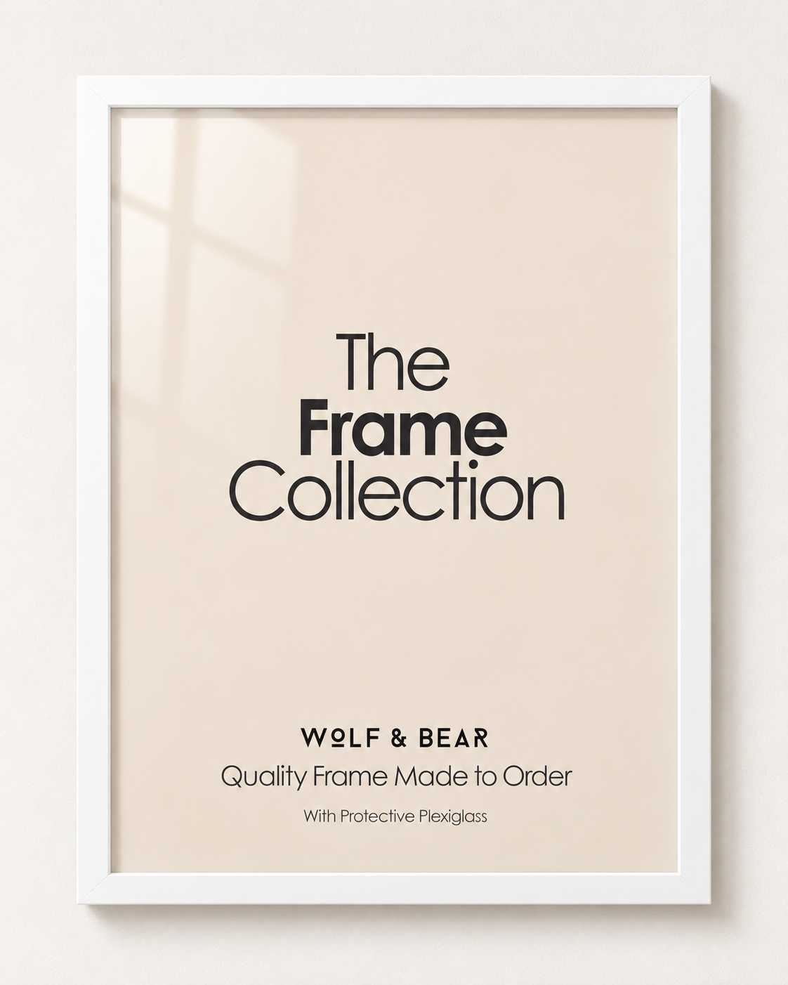Solid Wood White Frame