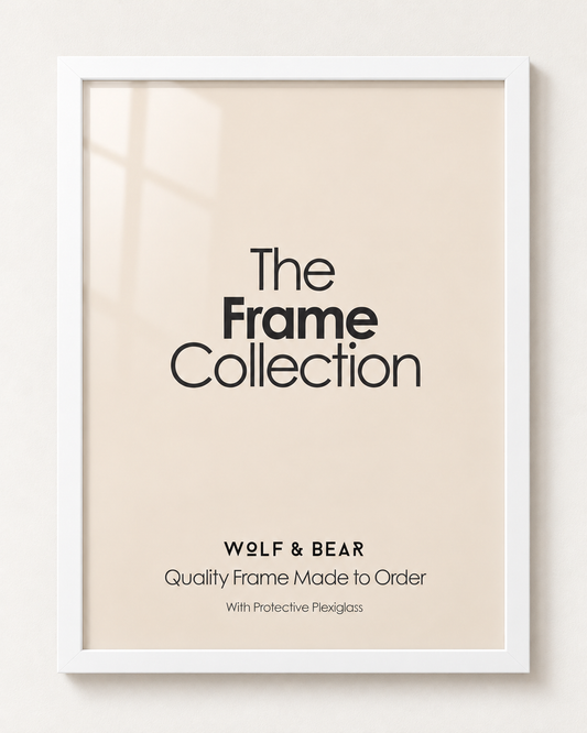 Solid Wood White Frame