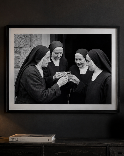 Joyful Nuns Toasting