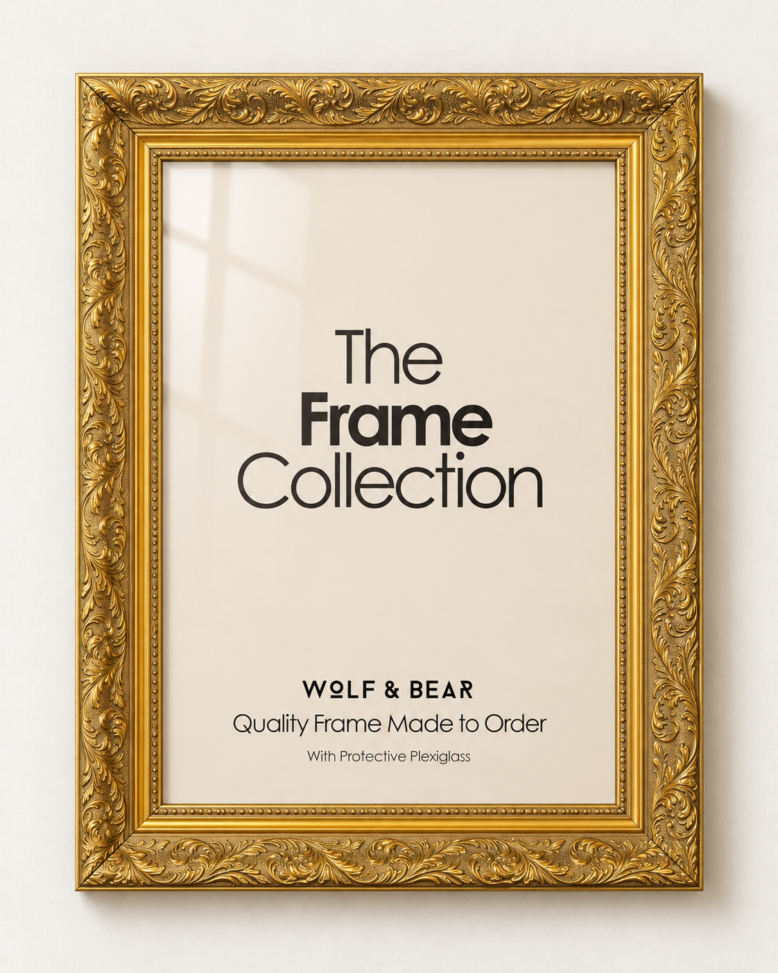 Deluxe Ornate Gold Frame Wood Collection