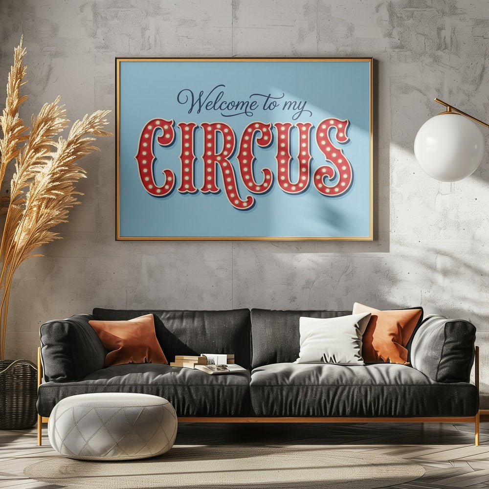Retro Marquee Circus Sign
