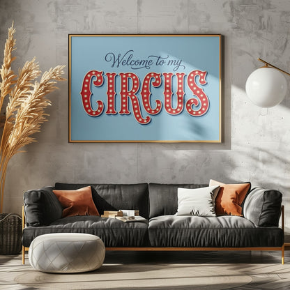 Retro Marquee Circus Sign