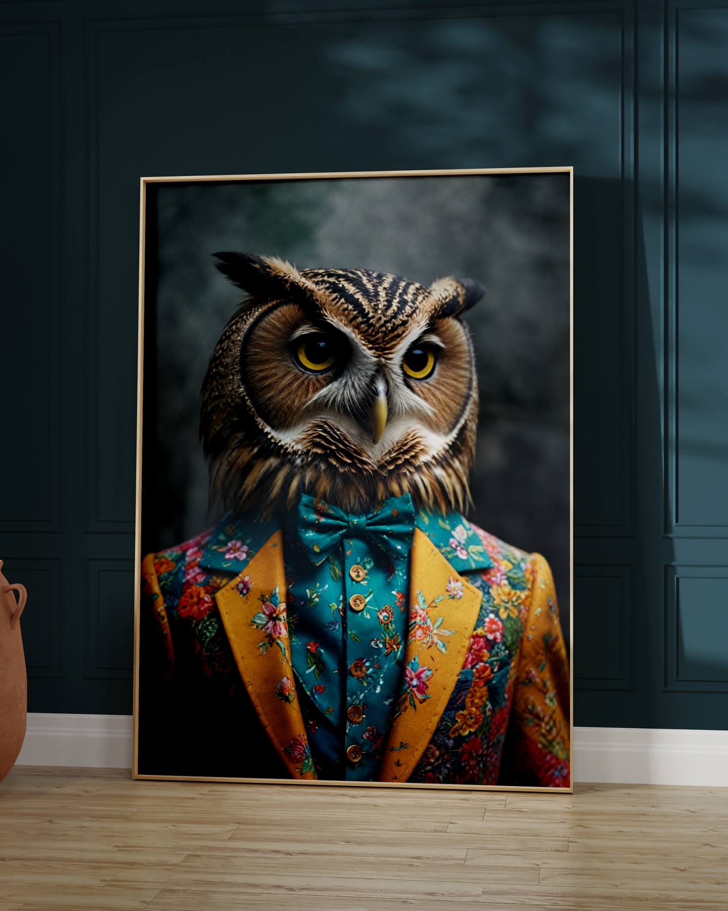 Fabulous Owl Portrait | Altered Animal Portrait Wall Art