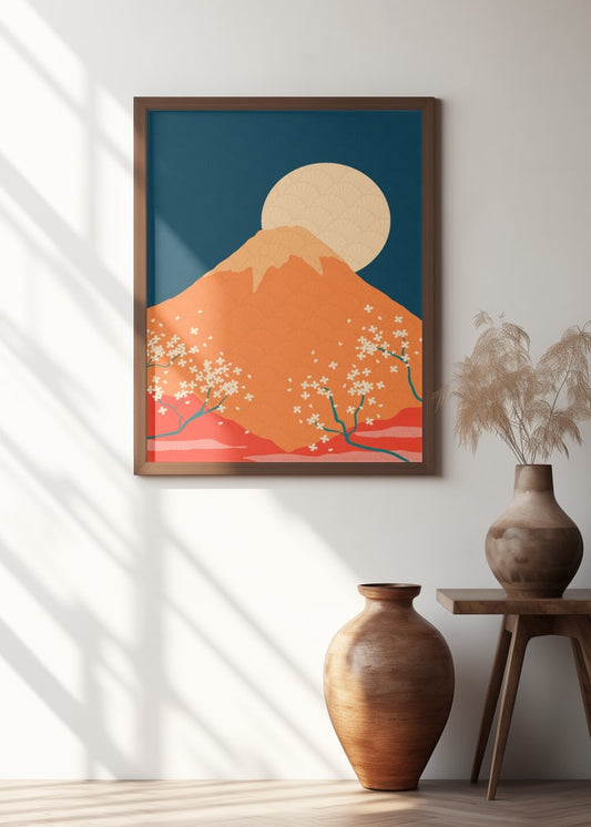 Mount Fuji Cherry Moon