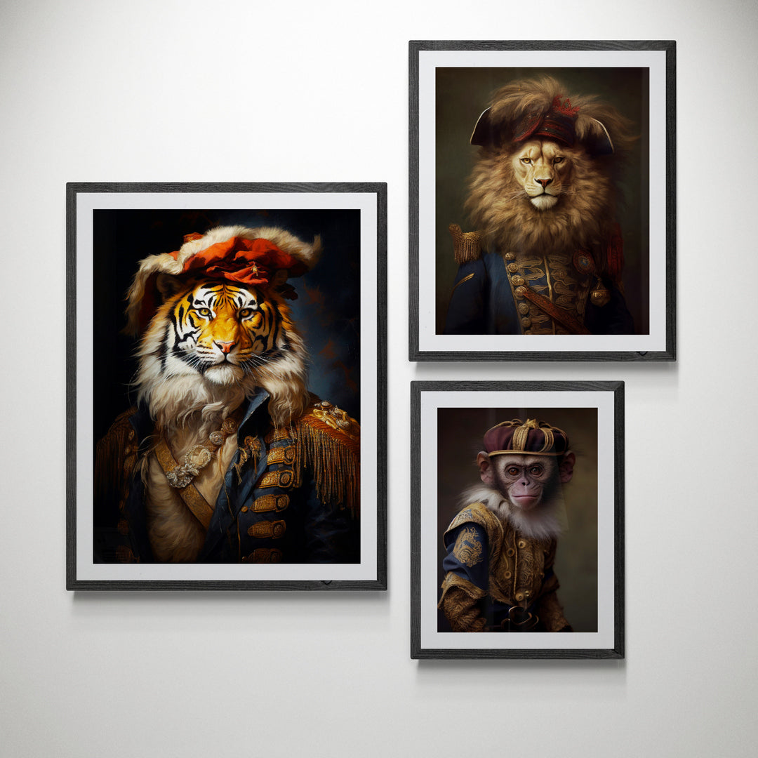 Regal Animal Bundle | Gallery Wall Set of 3 Prints