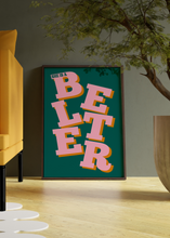 Load image into Gallery viewer, She Is a Belter Print | Quote print Optional Colours | By Pink Giraffe Print Co
