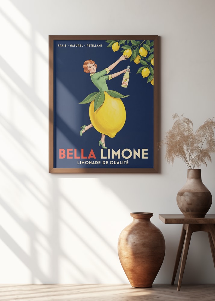 Vintage Lemonade Woman