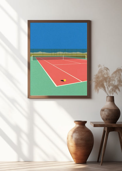 Tennis Court In the Desert