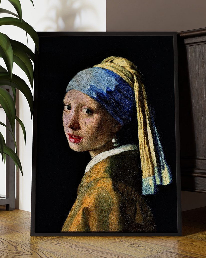 The Girl with the Pearl Earring Portrait Print | Iconic Wall Art