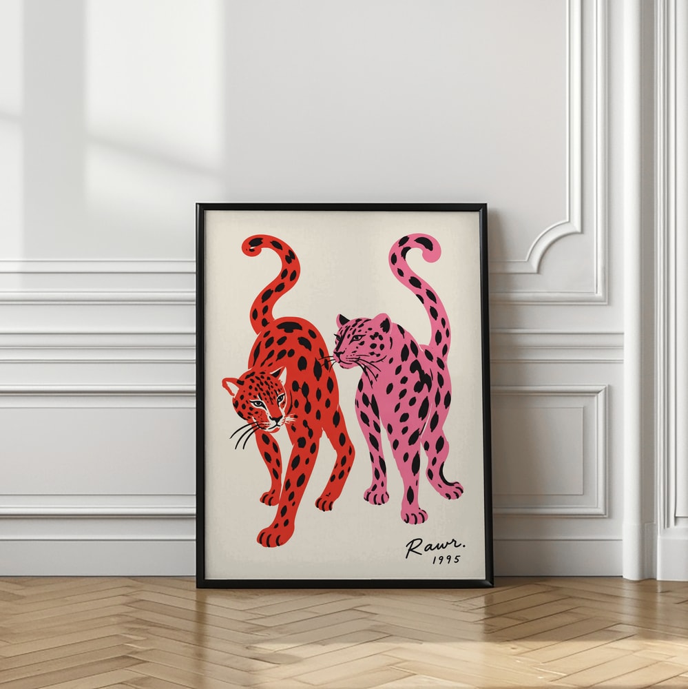 Pink and Red Leopards