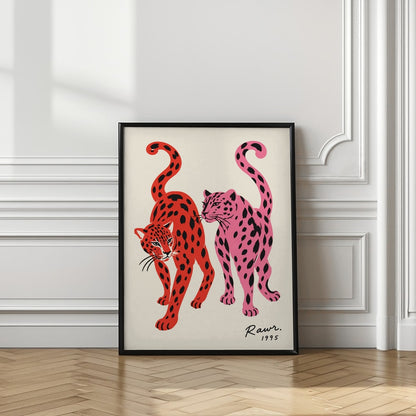 Pink and Red Leopards