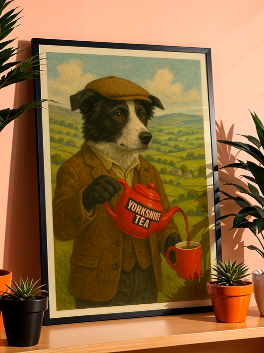 Yorkshire Paws & Tea | Yorkshire Tea Art | Kitchen Wall Art
