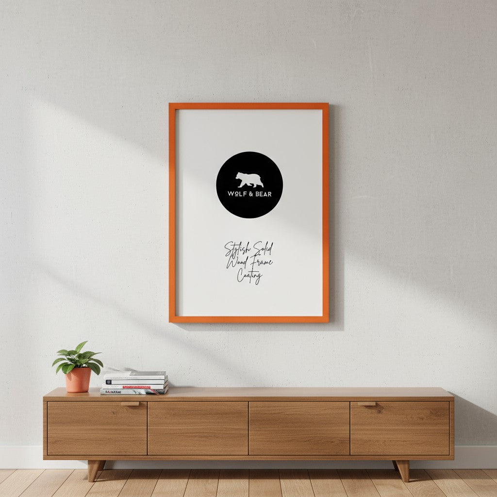 Solid Wood Orange Frame