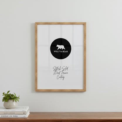 Solid Wood Oak Frame