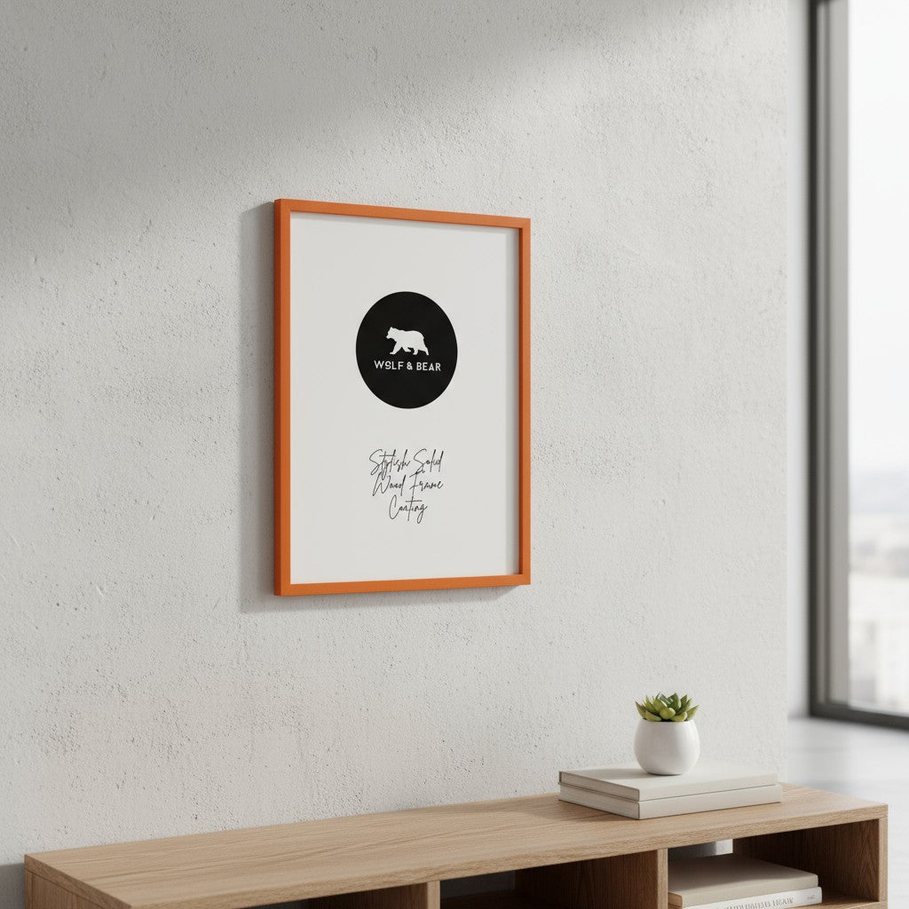 Solid Wood Orange Frame