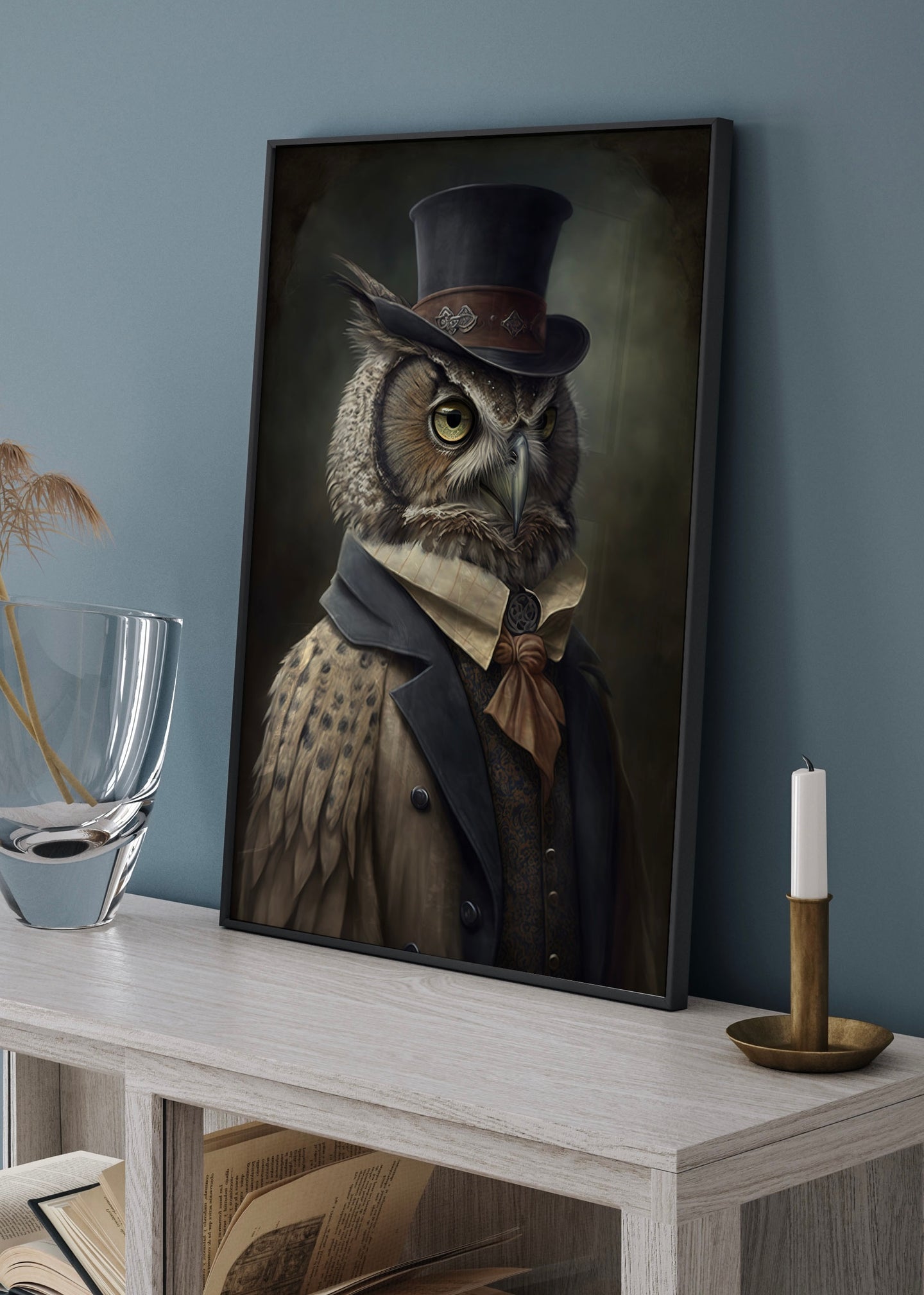 Mr Owl  | Altered renaissance Portrait Wall Art