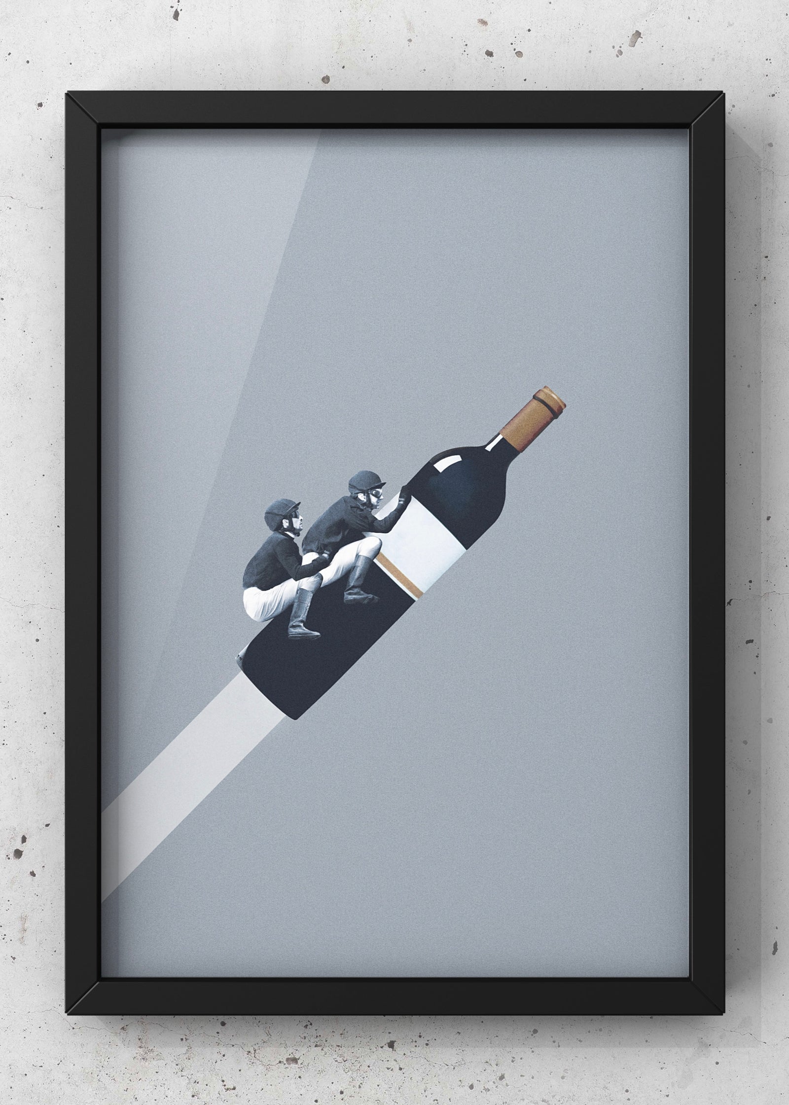 We ride until dawn | Wine bootle kitchen wall art
