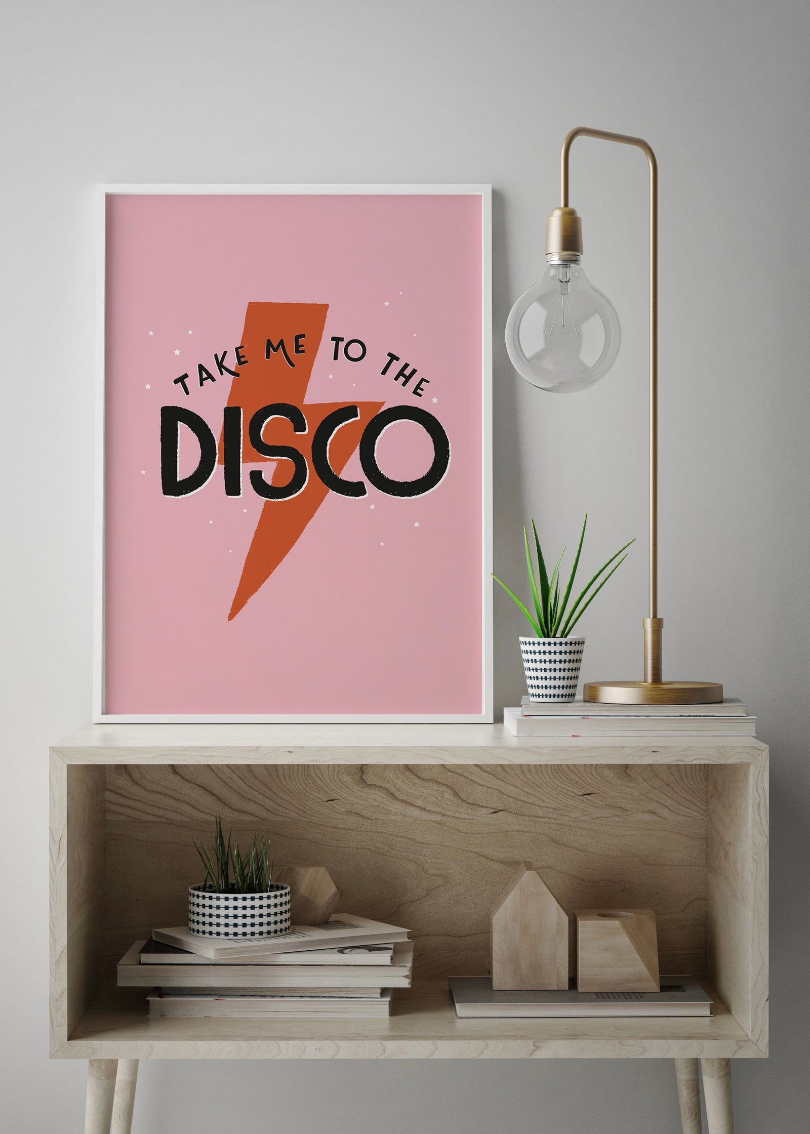 Take Me To the Disco  Quote Print