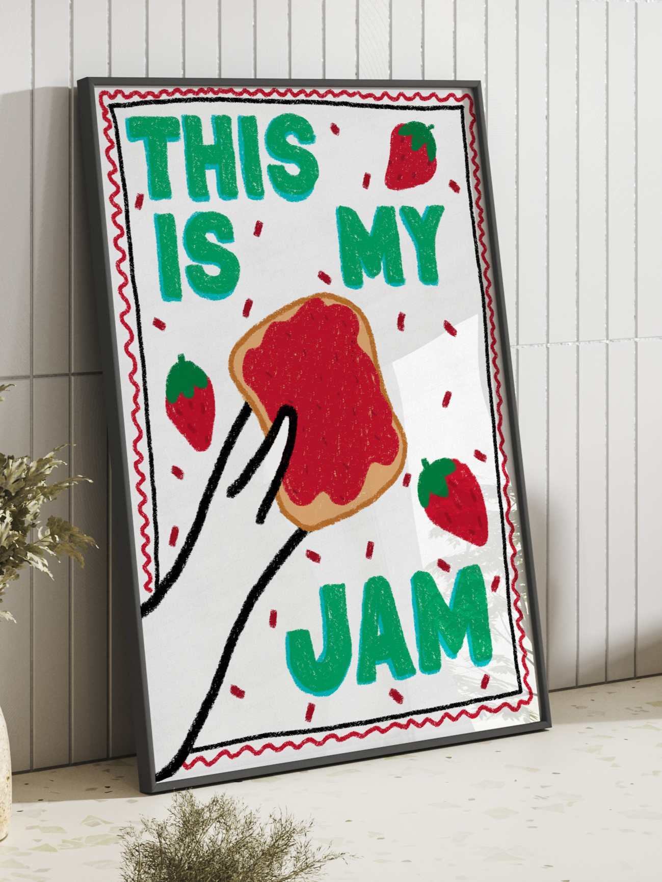 This Is My Jam | Kitchen Quote Wall Art | By Pink Giraffe Print Co