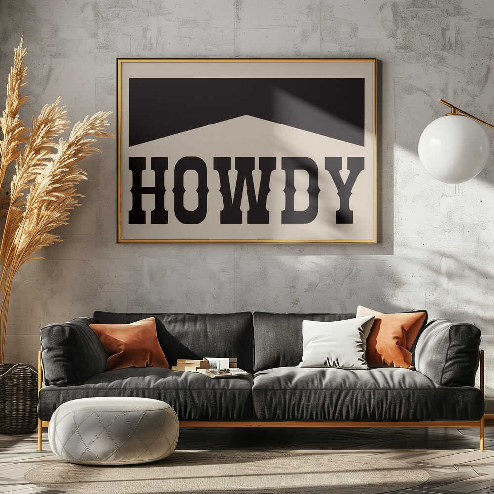 Retro Howdy Western Typography