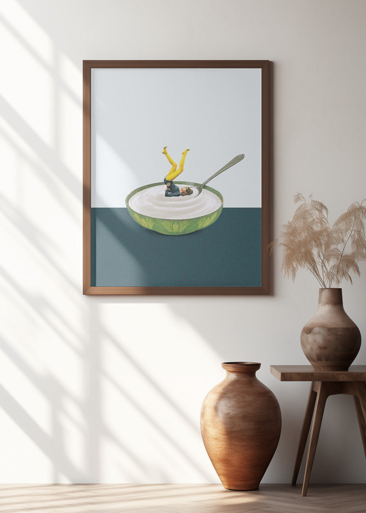 Yoga in my yogurt | Yoga wall art