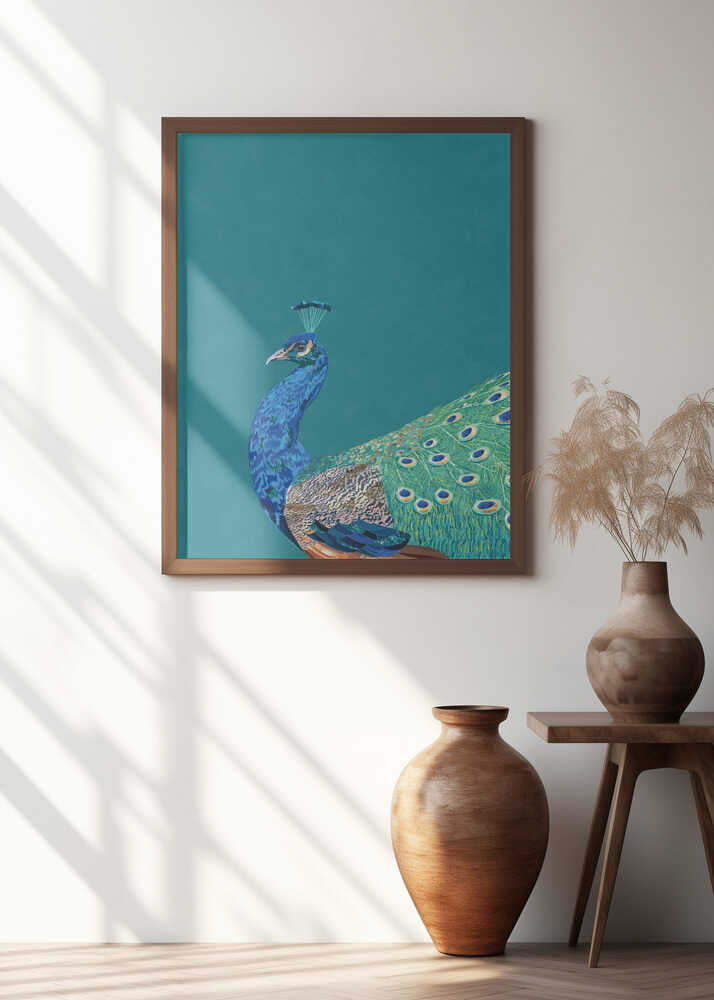 Vibrant Peacock Profile