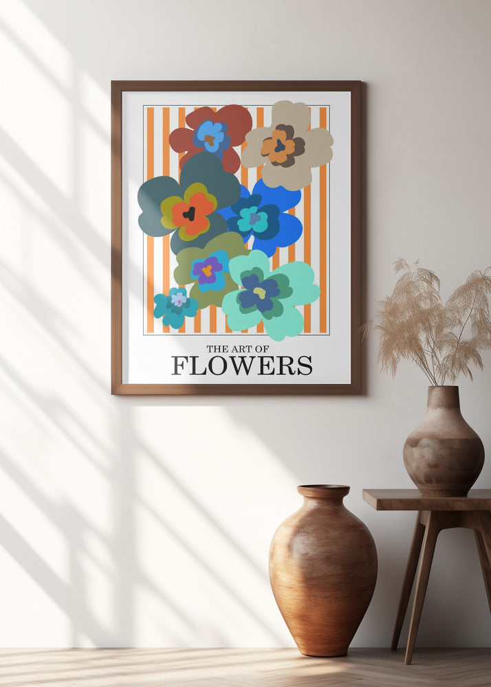 The Art Of Flowers Orange Stripe