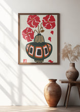 Load image into Gallery viewer, Ukiyo Vase Flower Greige | Wall art
