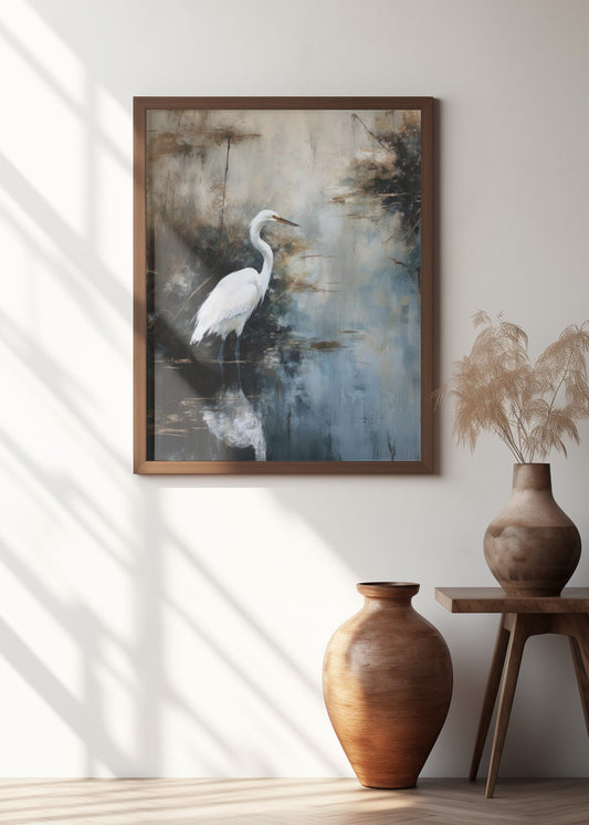 Egret in Lake