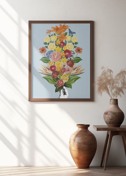Botanical blue bouquet