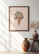 Load image into Gallery viewer, Botanical pink ice cream
