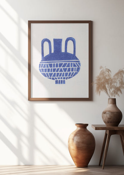 Linocut Vase #6