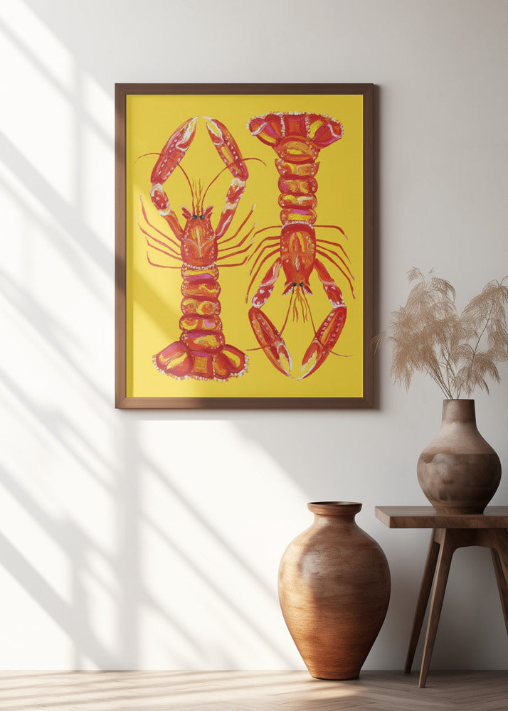 Langoustines On Yellow