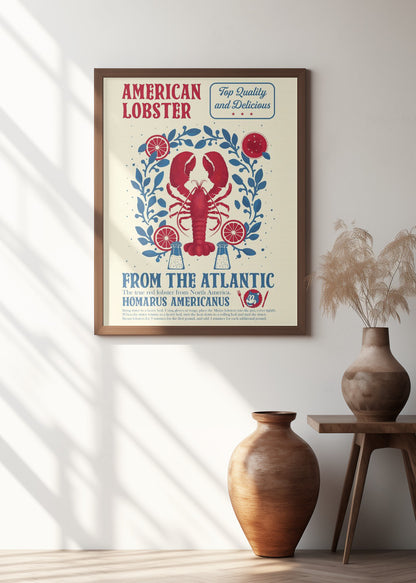 Lobster kitchen print