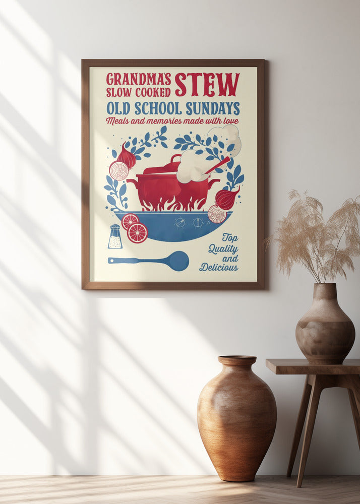 Grandmas Stew kitchen print