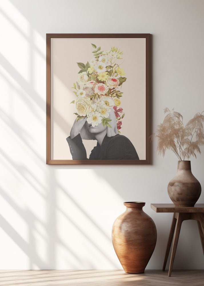 White Flowers Bouquet | Portrait wall art