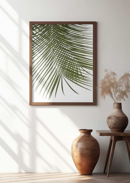 Lush Green Palm Leaf