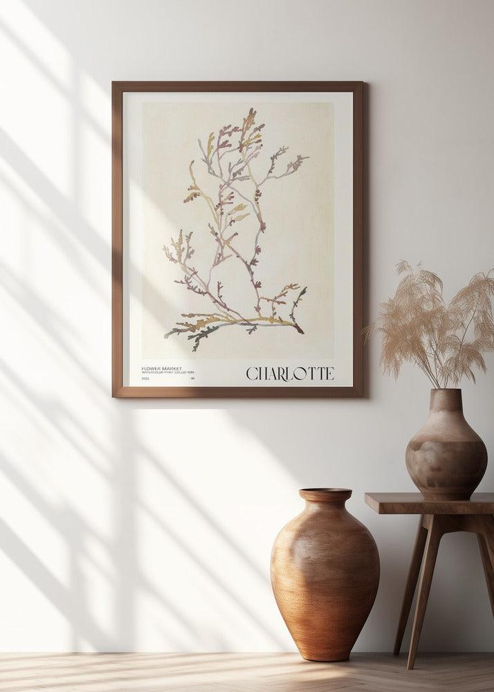Watercolor print collection. Flower market - Charlotte