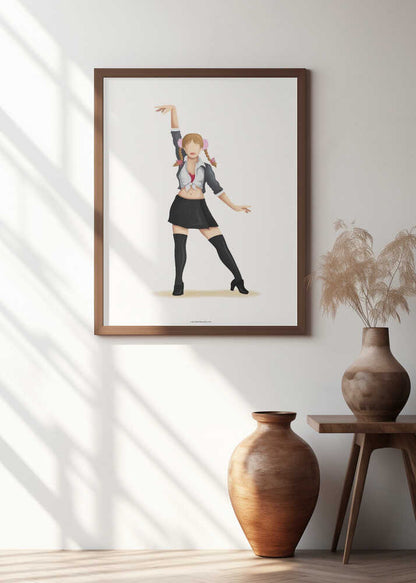 Iconic Schoolgirl Pose