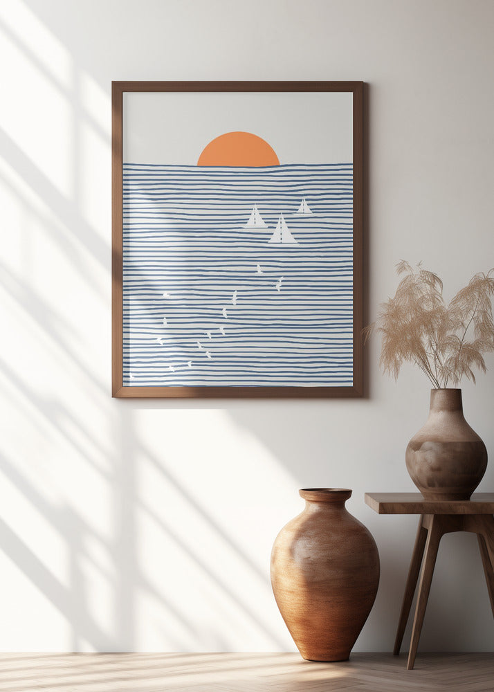 Three White Sails
