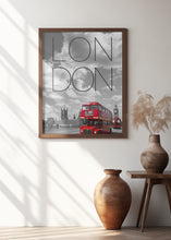 Load image into Gallery viewer, Red Buses in London | London Travel Art Skyline
