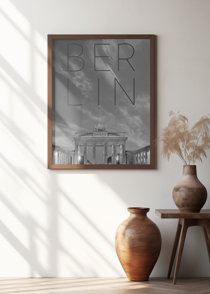 BERLIN Brandenburg Gate | Quote and Skyline
