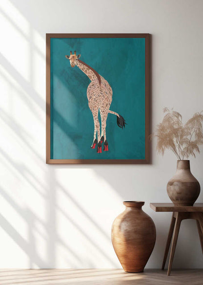 Quirky Giraffe Green