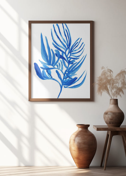 Blue Aquatic Plant Poster 6